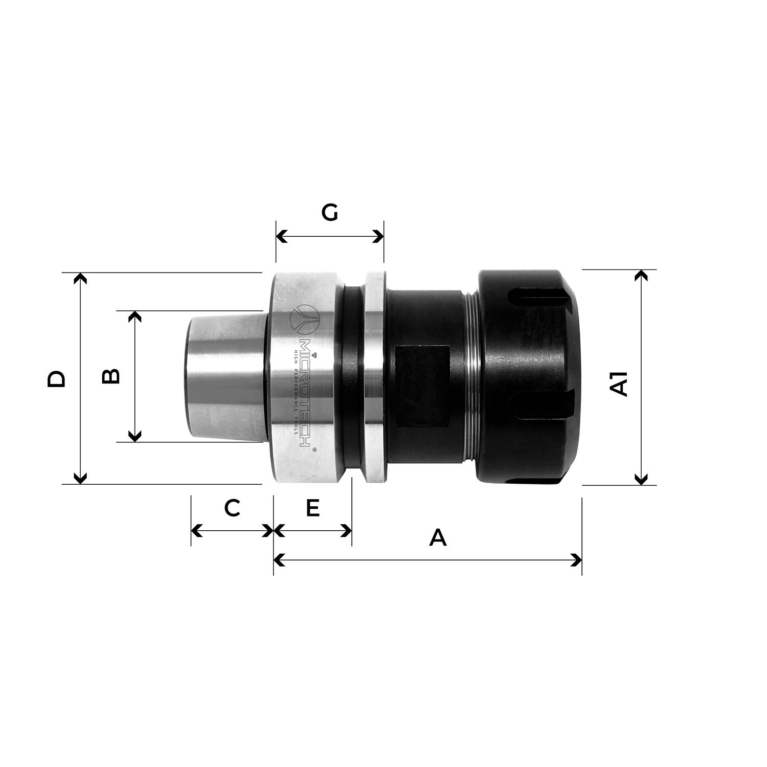 AEM8004 Tool holder HSK50F Tool holders and sleeves AEM8004 Tool holder HSK50F Tool holders and sleeves