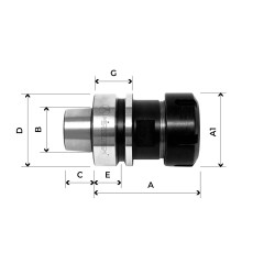 AEM8004 Tool holder HSK50F Tool holders and sleeves AEM8004 Tool holder HSK50F Tool holders and sleeves