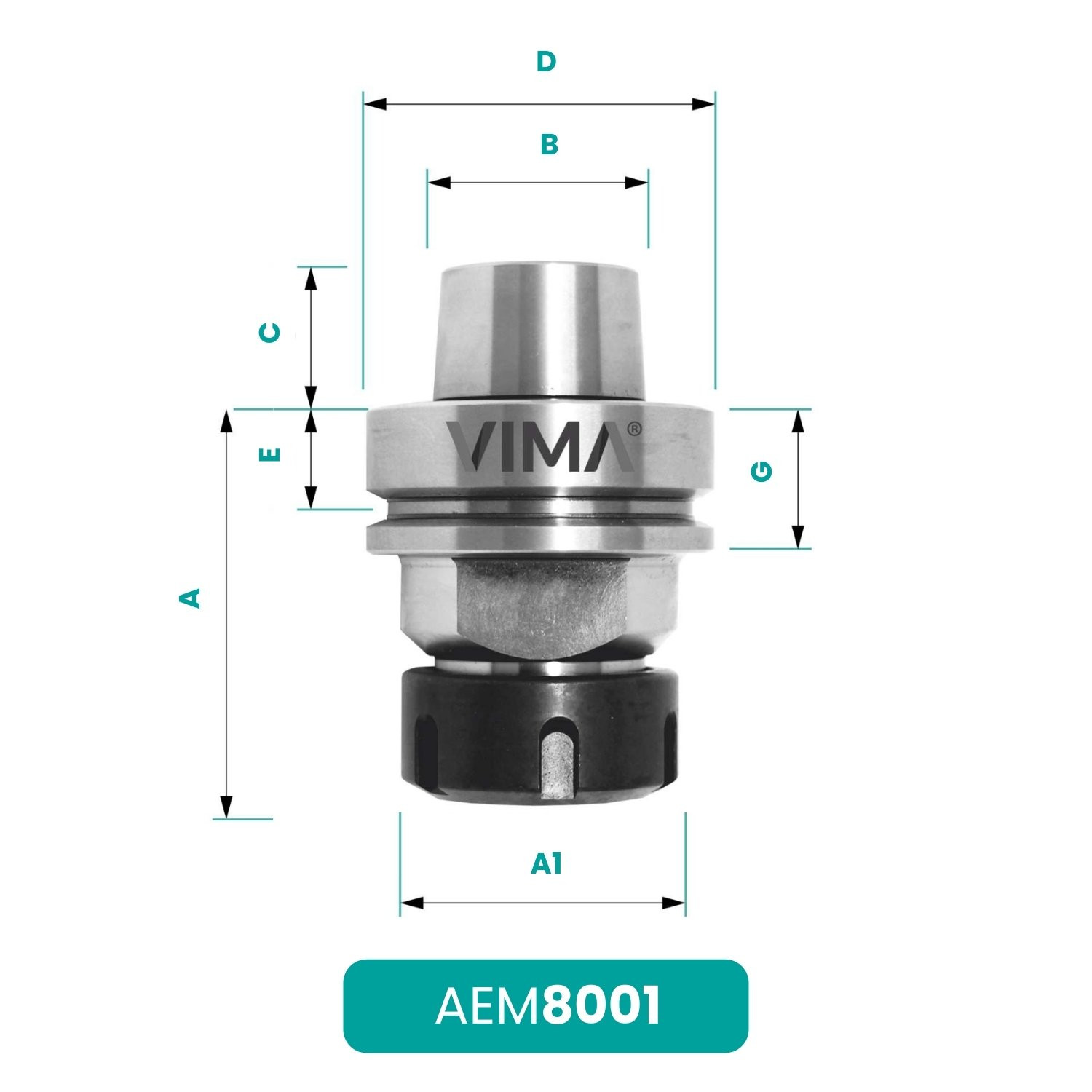 Mandrino Portapinza ER32 and ER40 HSK63F: precision and reliability for your machining needs. Mandrino Portapinza ER32 and ER40 HSK63F: precision and reliability for your machining needs.