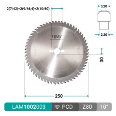PCD H6 trapezoidal diamond saw blade