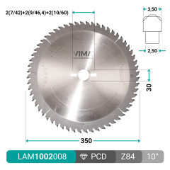 PCD H6 trapezoidal diamond saw blade