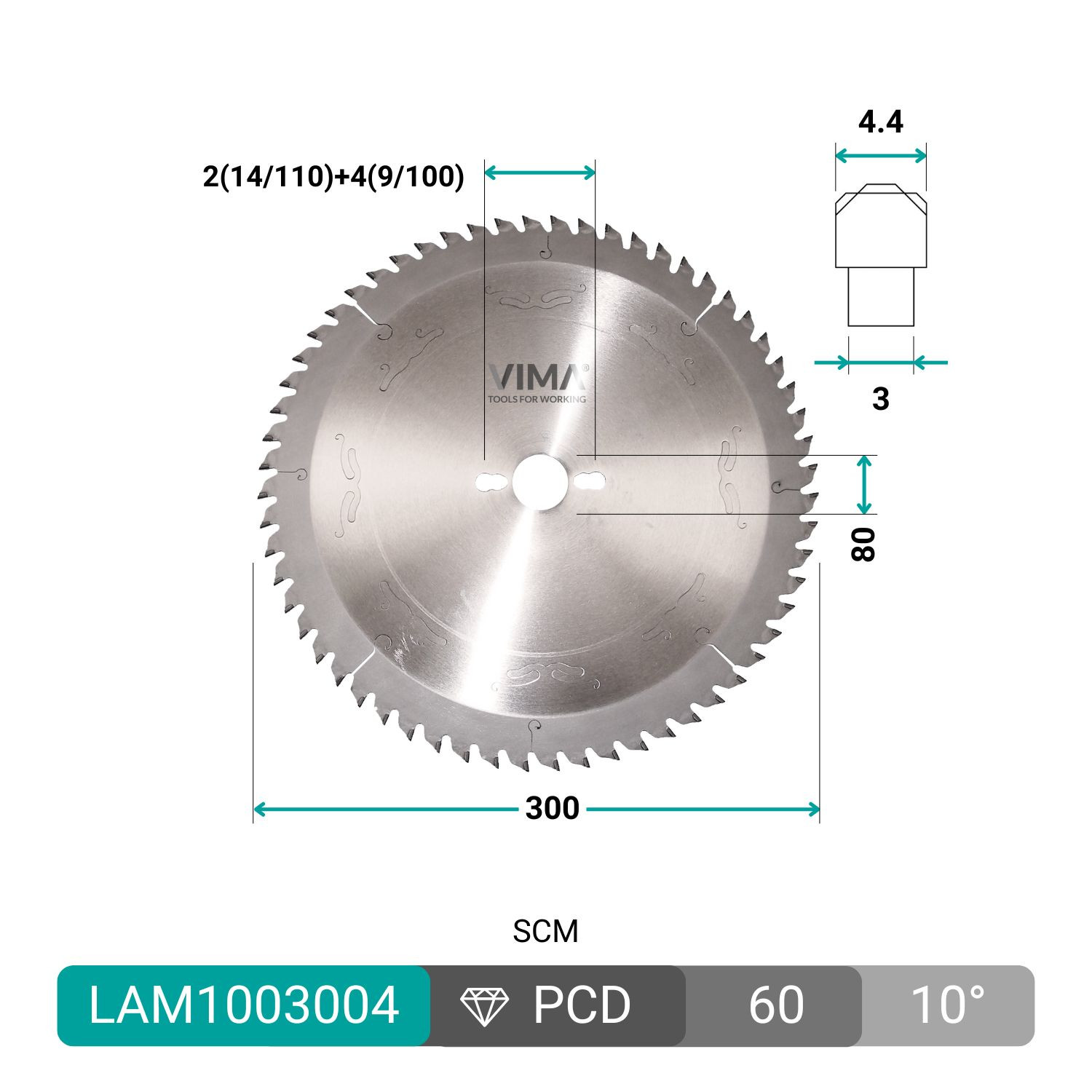 Discover the PCD H4 diamond panel saw blade for precision cutting and durability in the LAME INCISORI category.