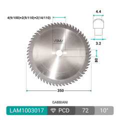PCD H4 diamantzaag voor panelen