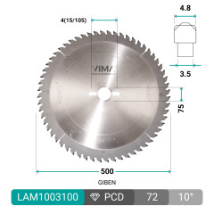 PCD H4 diamantzaag voor panelen
