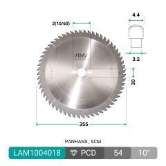 PCD H6 diamantzagen voor panelen