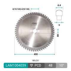 Diamant PCD H6 Plattensägeblatt