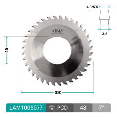 Lama incisore in diamante PCD H4