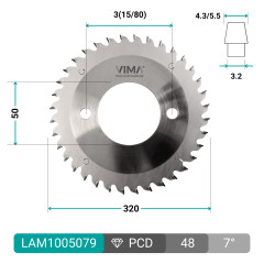 PCD H4 diamant insnijzaagblad