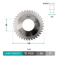 PCD H6 diamond scoring blade