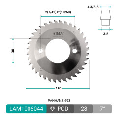 PCD H6 diamond scoring blade