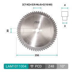 Piła diamentowa PCD H4 do folding na CNC