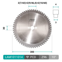 PCD H4 diamond saw blade for CNC folding