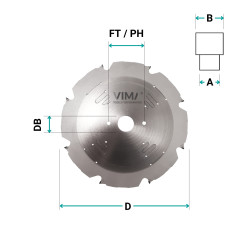 PCD H4 diamond saw blade for portable machines for hard and abrasive materials