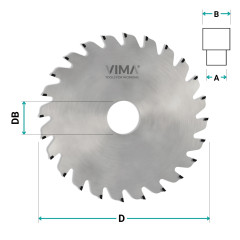 PCD-Kreissägeblatt für Flachnuten