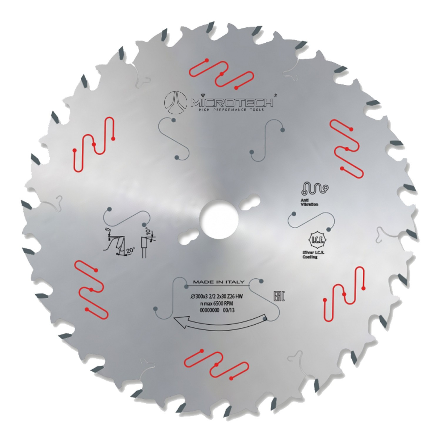 HW-Sägeblatt mit Spänebegrenzer