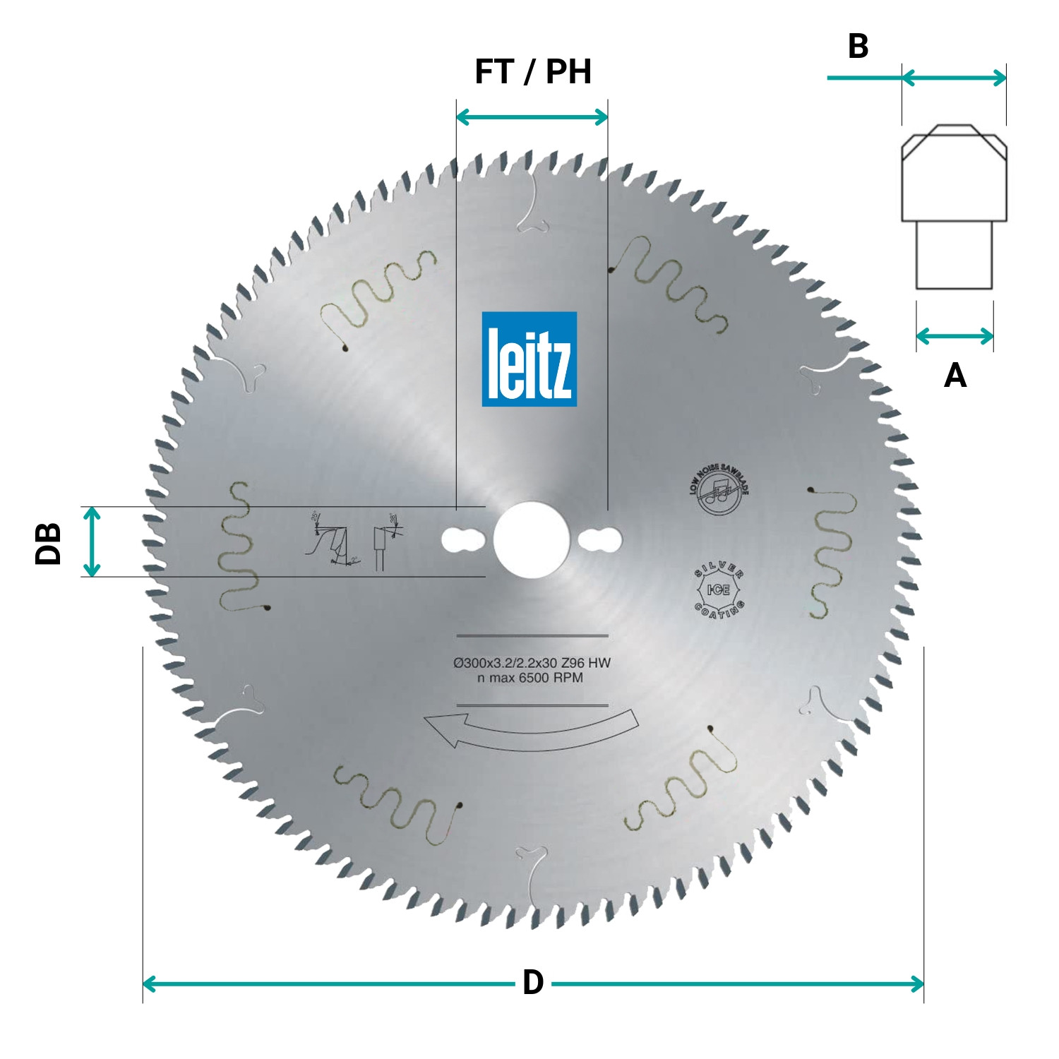HW LEITZ saw blade for squaring chipboard and MDF