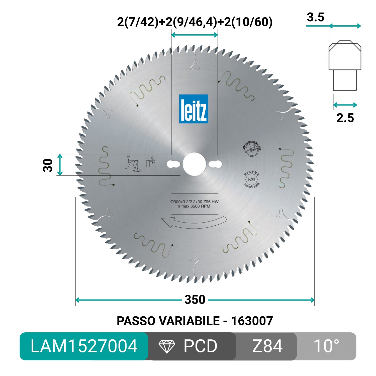 HW LEITZ saw blade for squaring chipboard and MDF