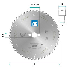 HW circular saw blade LEITZ for professional wood cutting