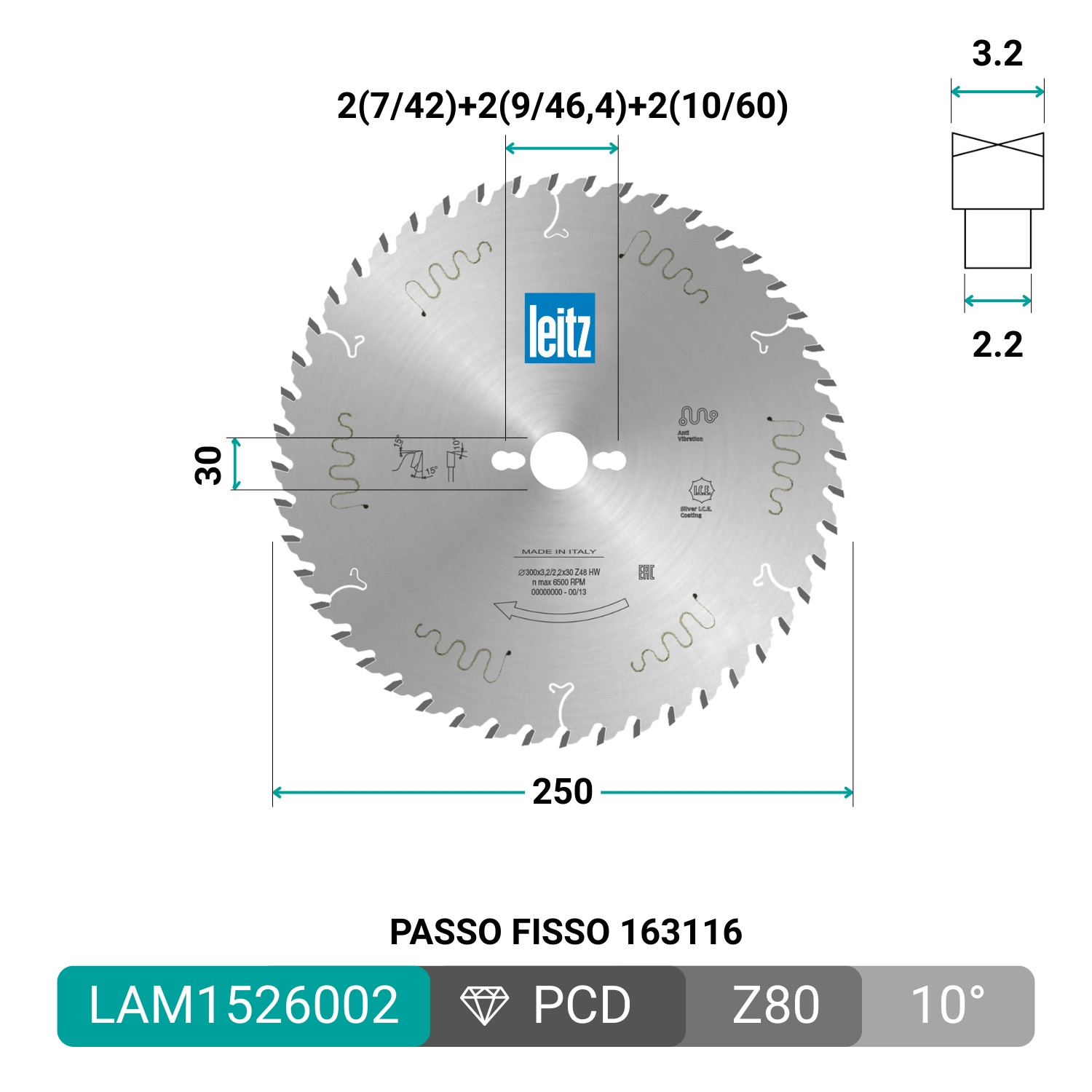 HW Kreissägeblatt LEITZ für professionelle Holzplatten-Schnitte