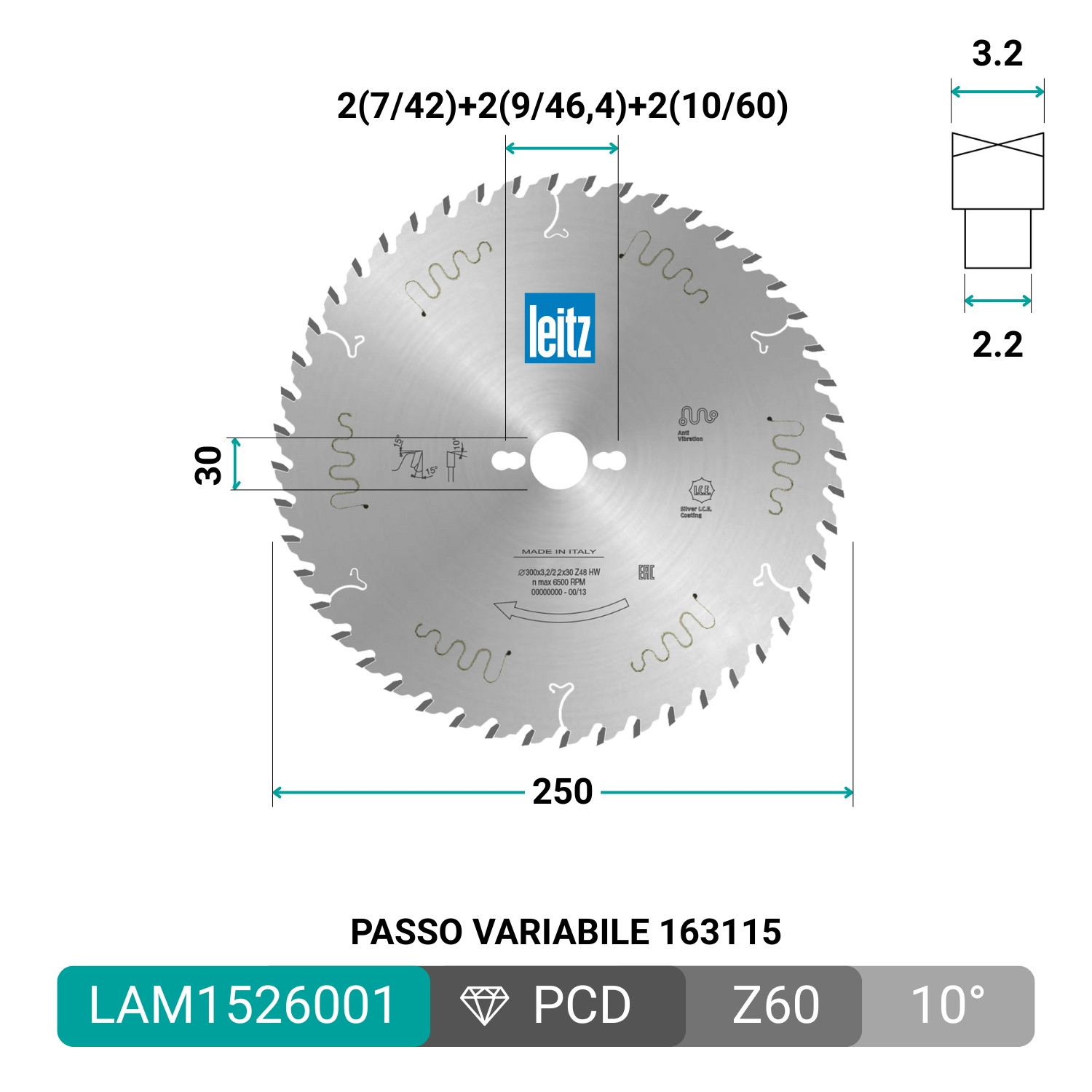 HW Kreissägeblatt LEITZ für professionelle Holzplatten-Schnitte