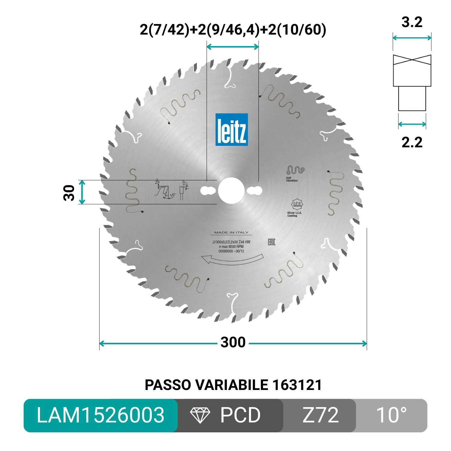 HW Kreissägeblatt LEITZ für professionelle Holzplatten-Schnitte