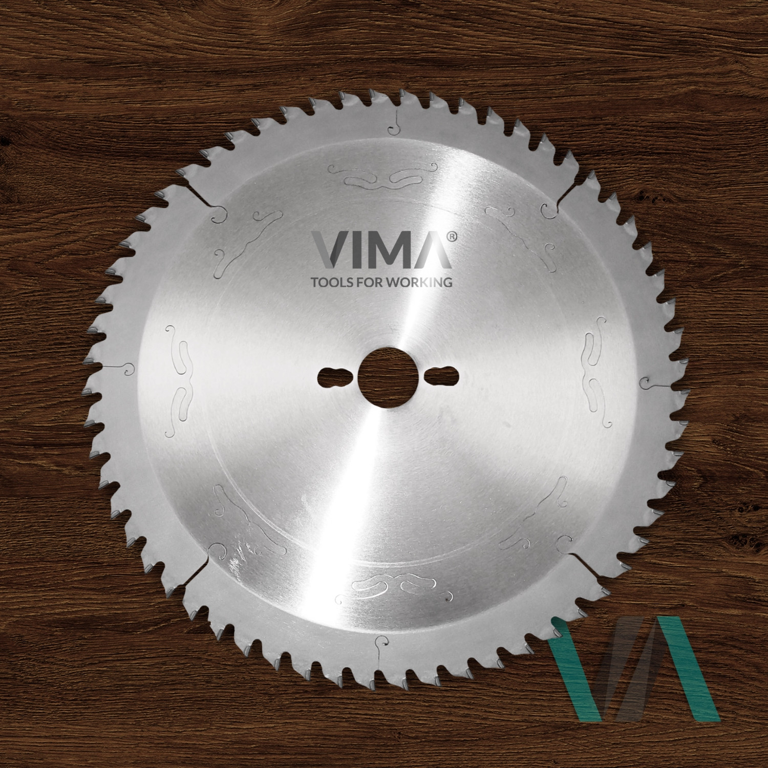 HW circular saw blade for aluminum with positive teeth for non-ferrous metals