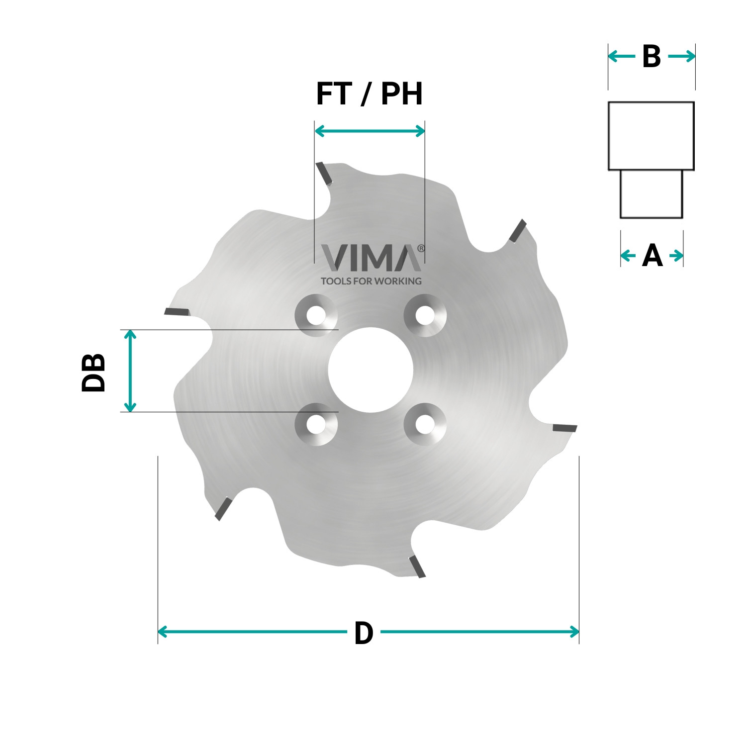 HW cutter for Lamello systems and biscuit joints