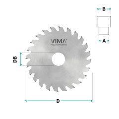 HW circular grooving saw blade