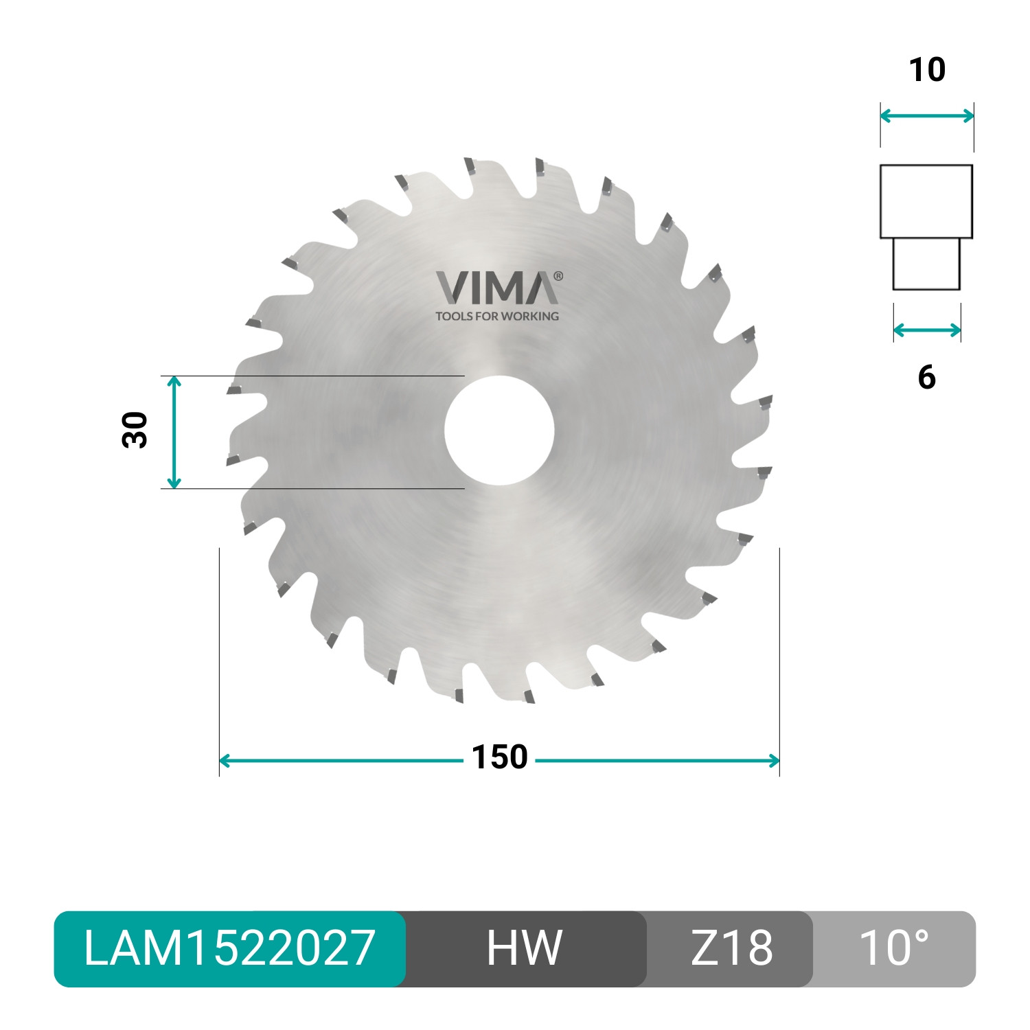 Lame circulaire HW pour rainures
