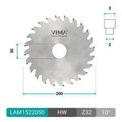 HW circular grooving saw blade