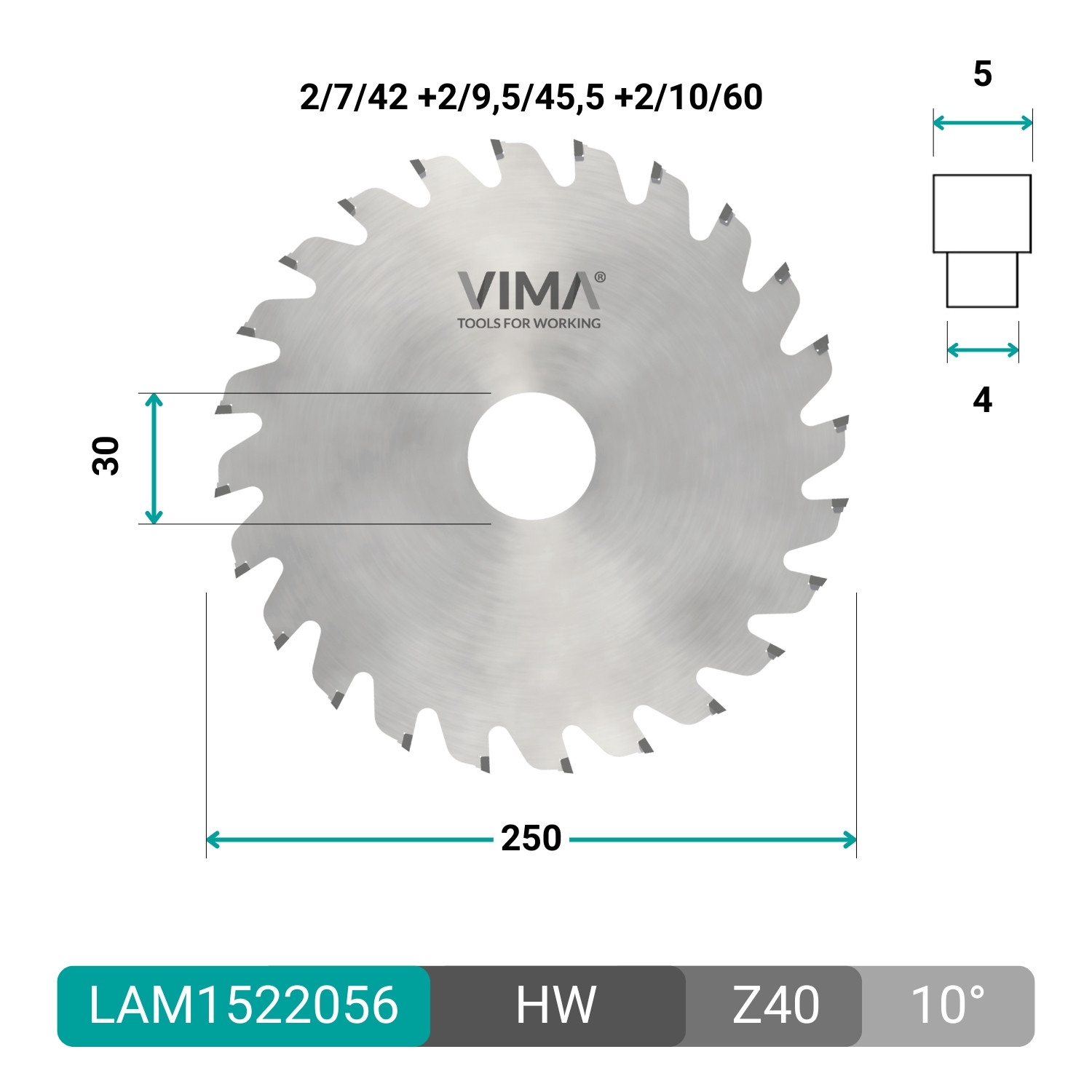 HW circular grooving saw blade