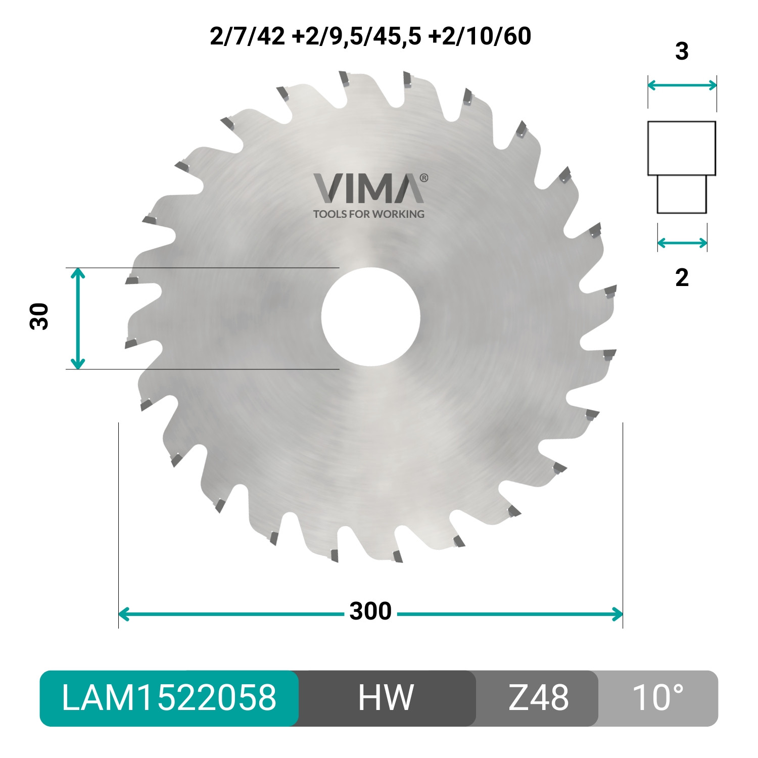 HW circular grooving saw blade
