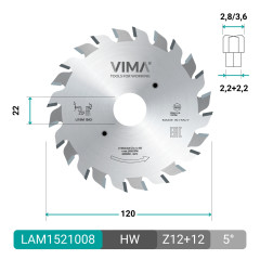 Lame inciseuse réglable en HW