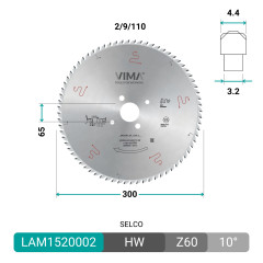 Lame circulaire HW pour scies à panneaux