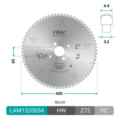 Lame circulaire HW pour scies à panneaux