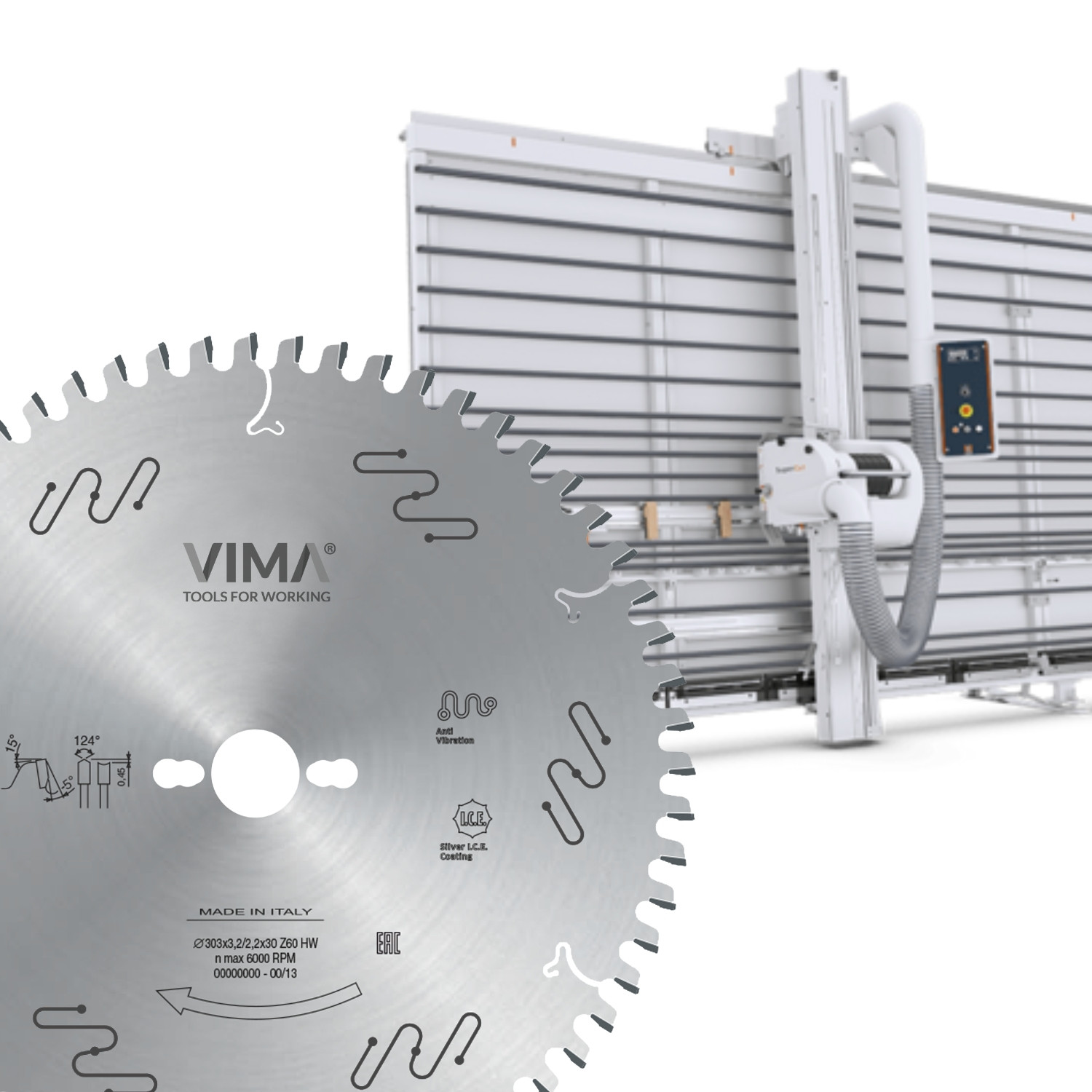 HW-zaagblad met concave snede