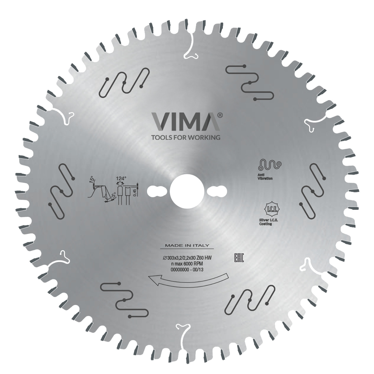HW-Sägeblatt mit konkaver Schneide
