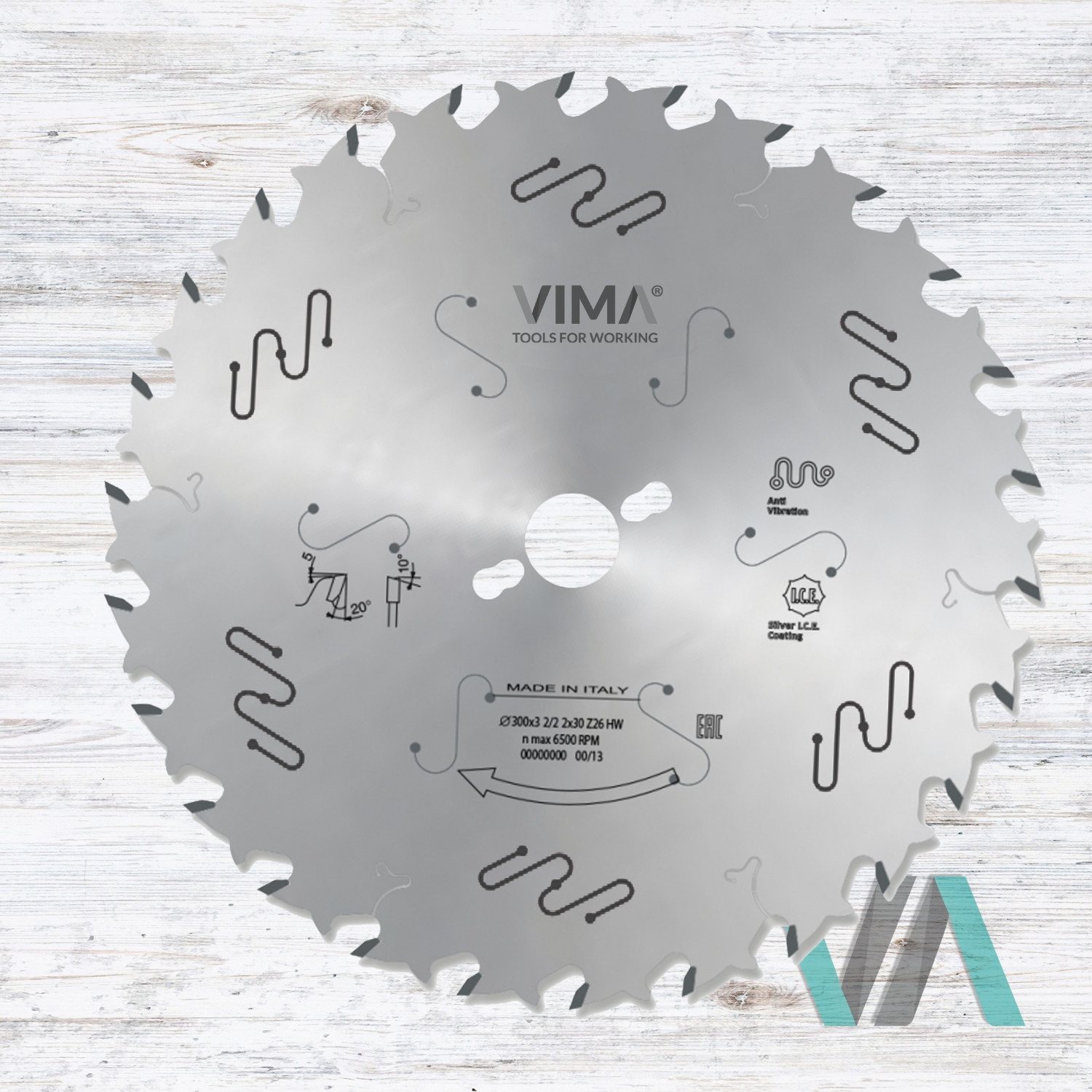 Hoja HW con limitador de viruta