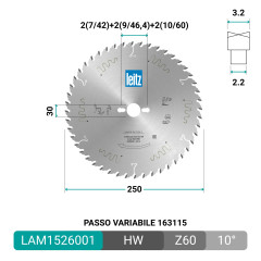HW Kreissägeblatt LEITZ für professionelle Holzplatten-Schnitte