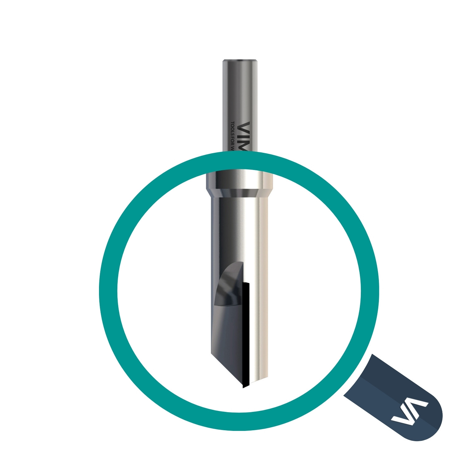 PCD Diamantfräser H 3,5mm Z1 gerade Schneide HW-Körper