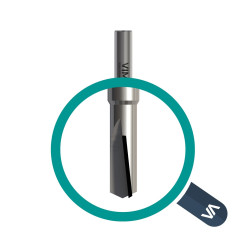 Frez diamentowy PCD H 3,5mm Z1 ostrze negatywne korpus HW