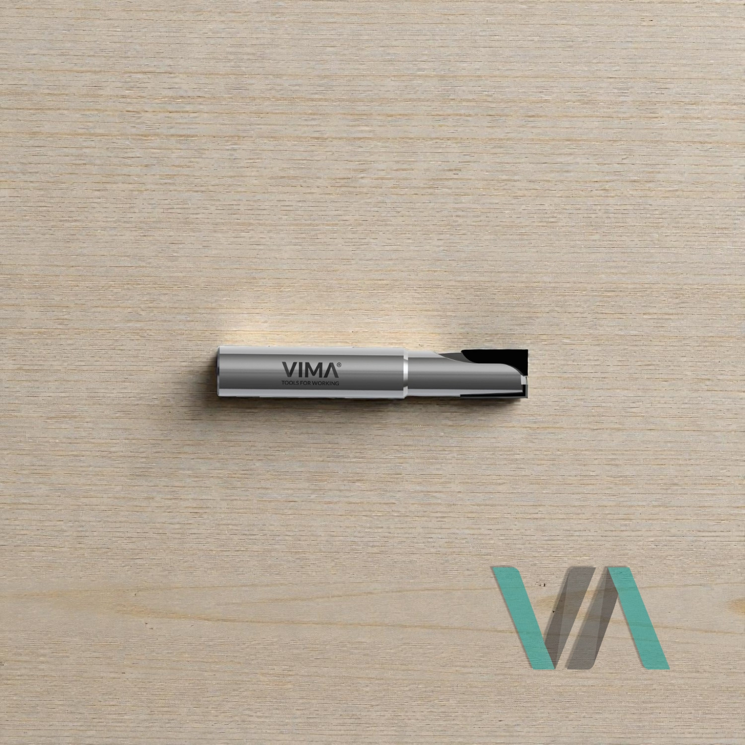 PCD diamond cutter for contouring with alternating positive/negative edge and HW body