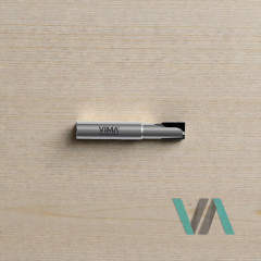 Fraise diamant PCD pour contournage à arêtes alternées positif/négatif avec corps en HW