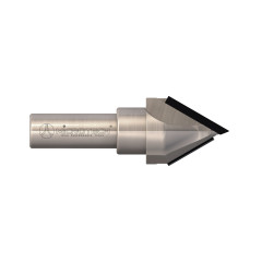 Fresa conica in diamante per canali a V folding e smussi a 60°e finiture interne agli angoli a 90° Z2 Fresa conica in diamante per canali a V folding e smussi a 60°e finiture interne agli angoli a 90° Z2