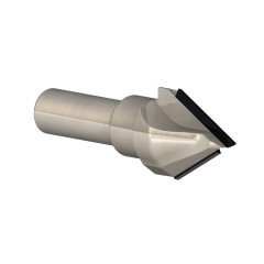 Fresa conica in diamante per canali a V folding e smussi a 60°e finiture interne agli angoli a 90° Z2