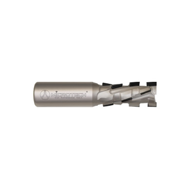 Fresa CNC de diamante PCD H4,5 mm Z2+2 para contorneado