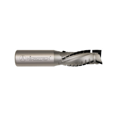 Fraise hélicoïdale diamant PCD H4,5 mm Z3+3 corps en acier
