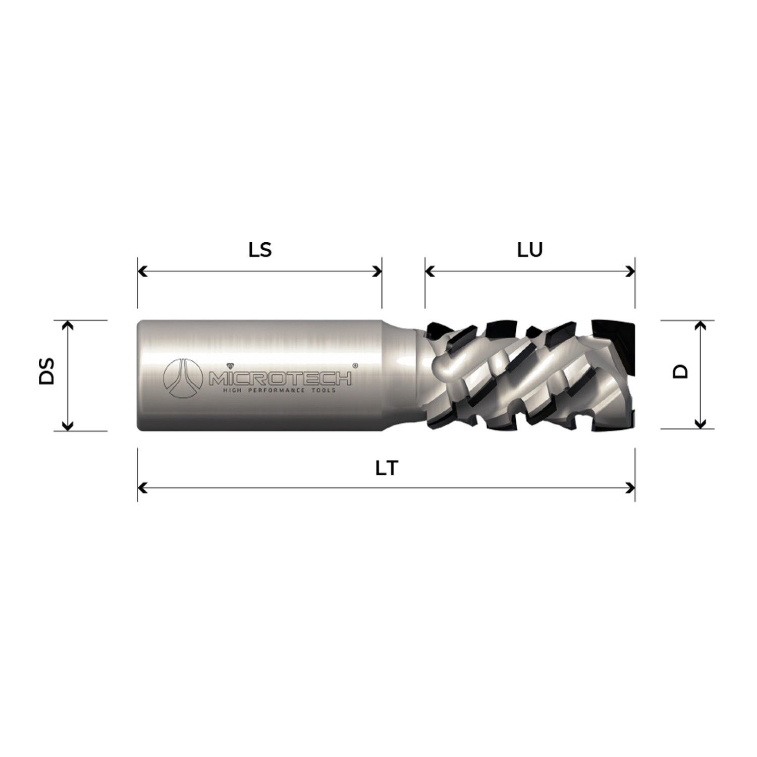 Fresa elicoidale in diamante Z2+2 assiale 45° corpo in acciaio PCD H4,5 mm Fresa elicoidale in diamante Z2+2 assiale 45° corpo in acciaio PCD H4,5 mm