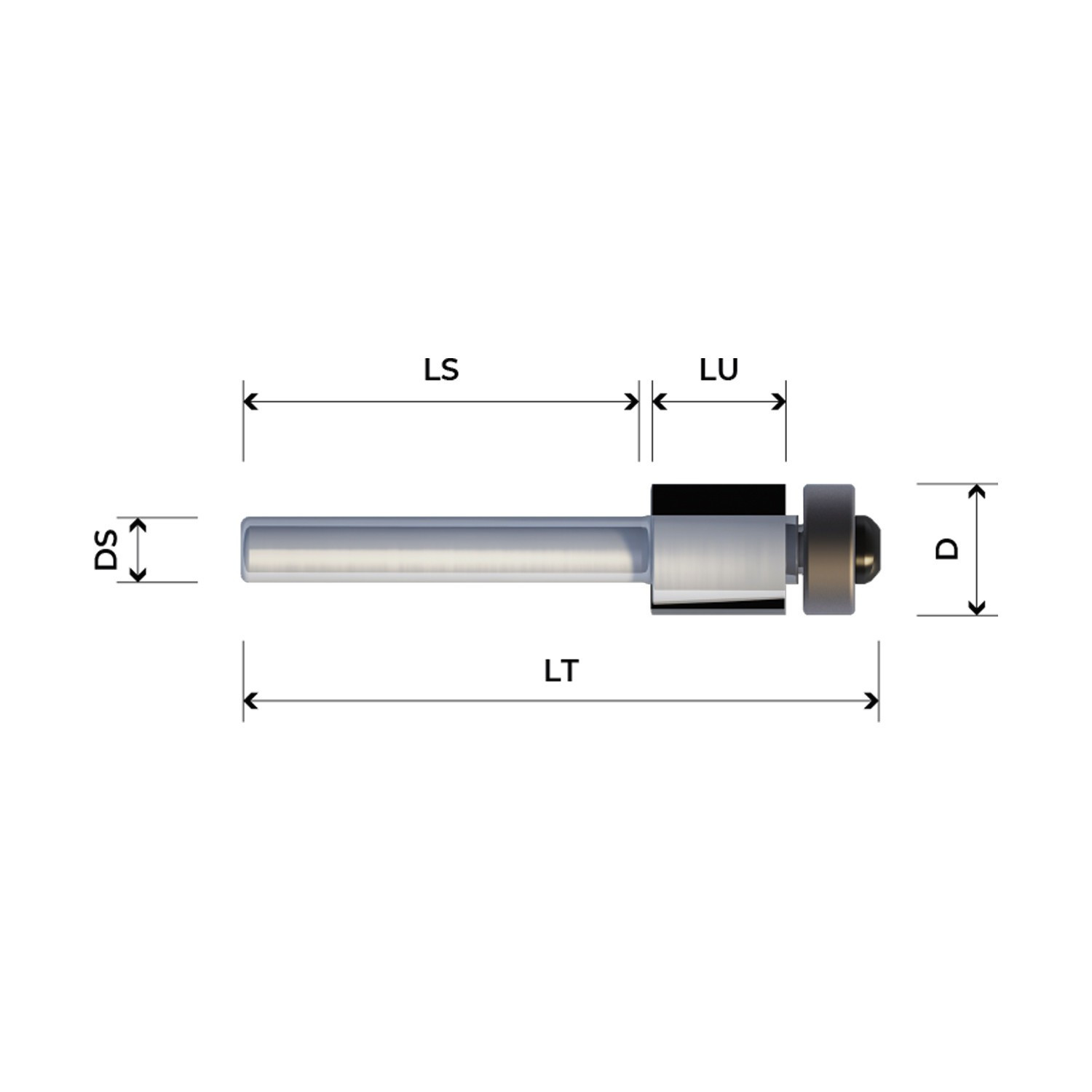 PCD shank cutter with alternate cut positive/negative Z2 HW body PCD shank cutter with alternate cut positive/negative Z2 HW body