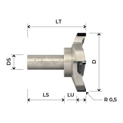 Fraise diamant pour surfacage perçage et feuillures